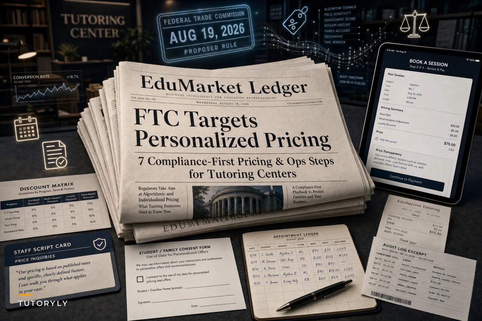 FTC's Personalized‑Pricing Proposal: 7 Practical Pricing and Ops Steps for Tutoring Centers