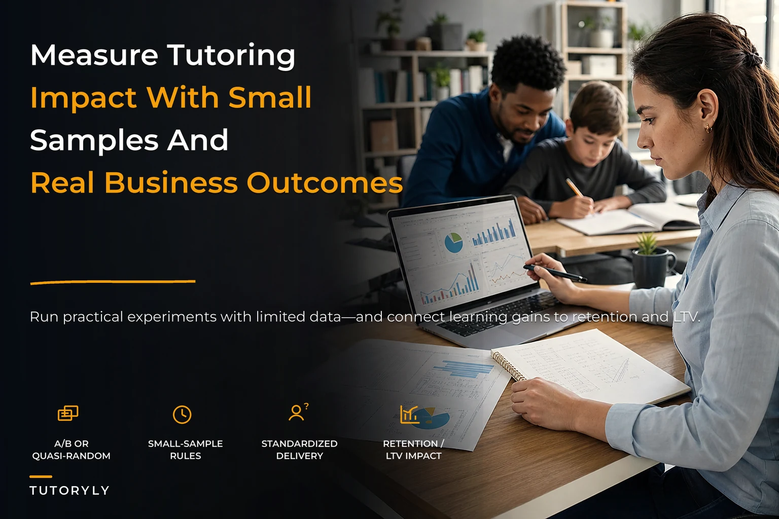 Measure tutoring impact with small-sample experiments and templates