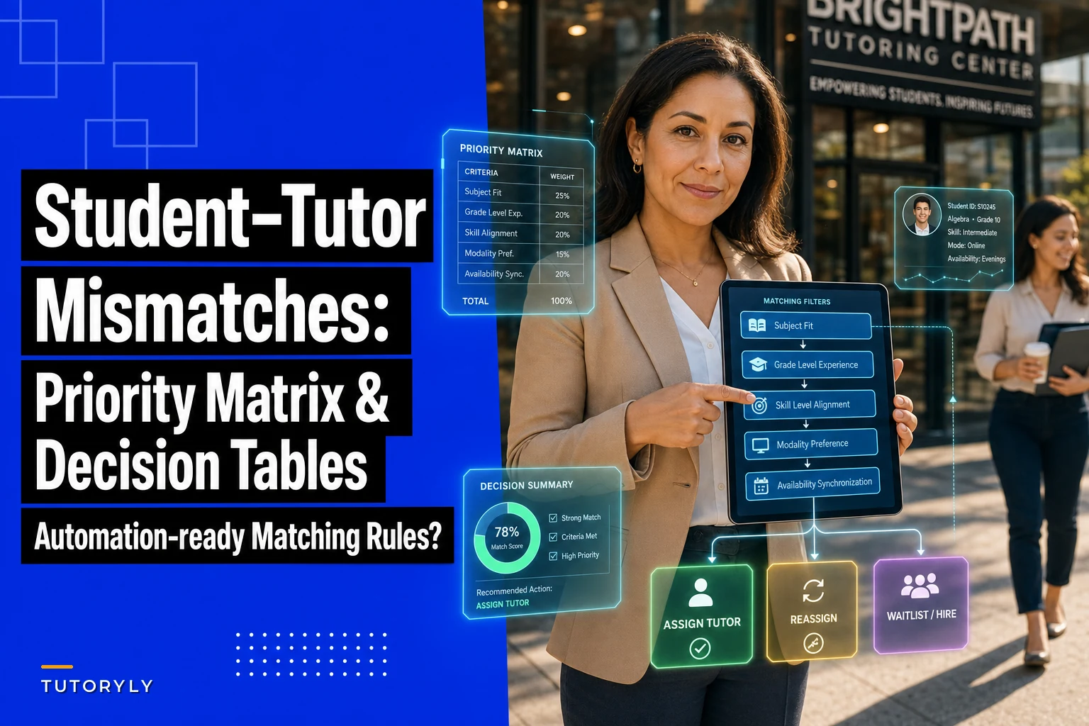 Student–tutor mismatches are killing retention: a priority matrix and automation-ready matching rules