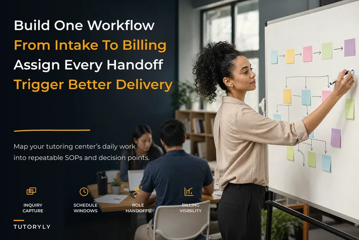 Tutoring center operations system: map intake, scheduling, delivery and billing into one repeatable workflow