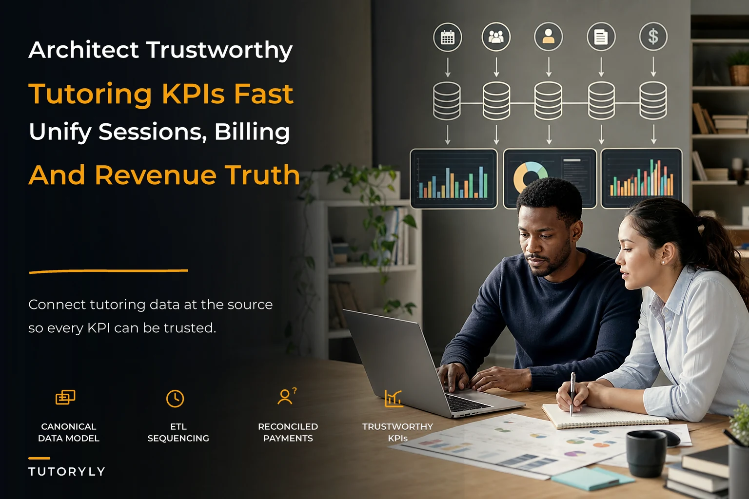 Tutoring data architecture to produce trustworthy KPIs quickly