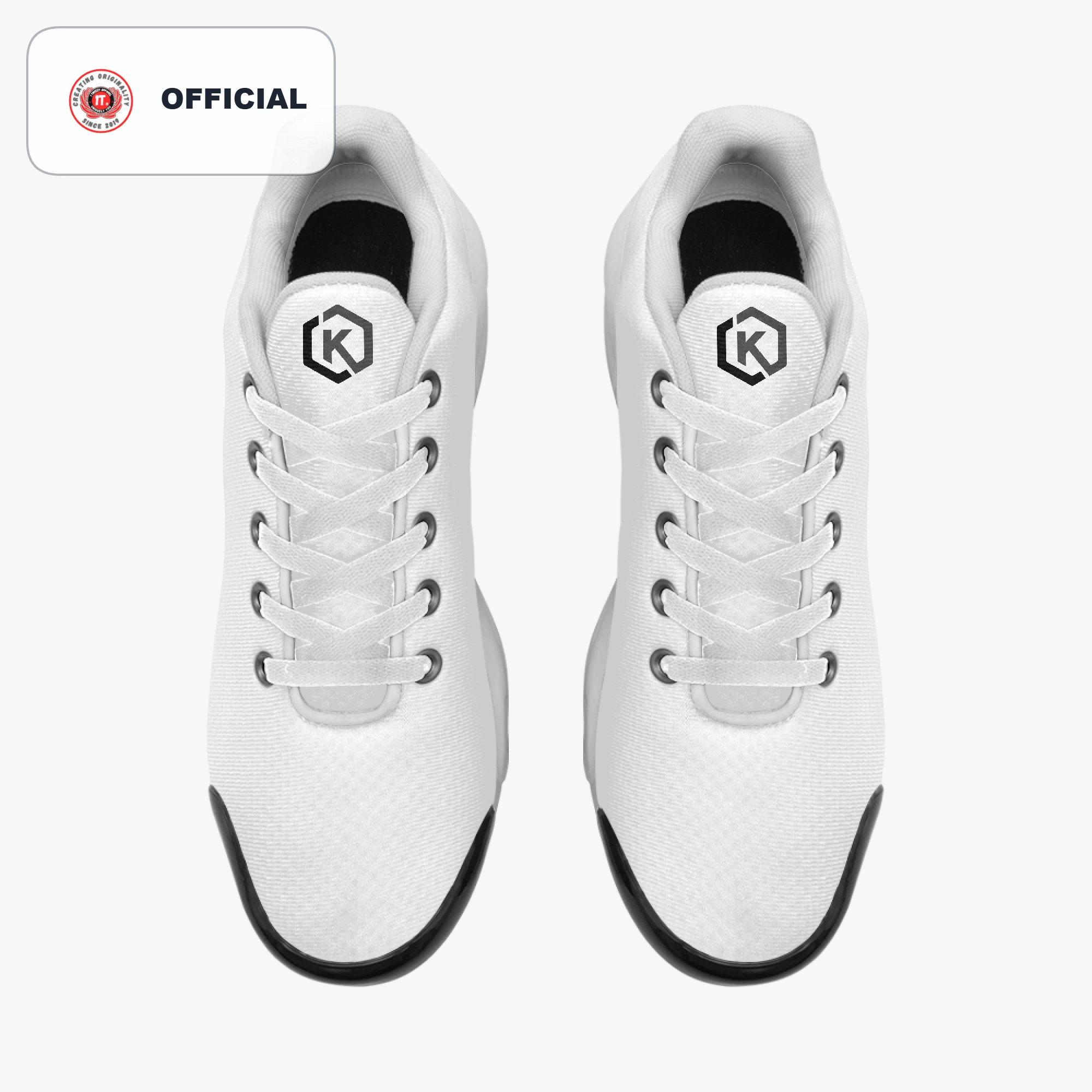 Kicxs Men's Bounce Mesh Knit Sneakers - White 4