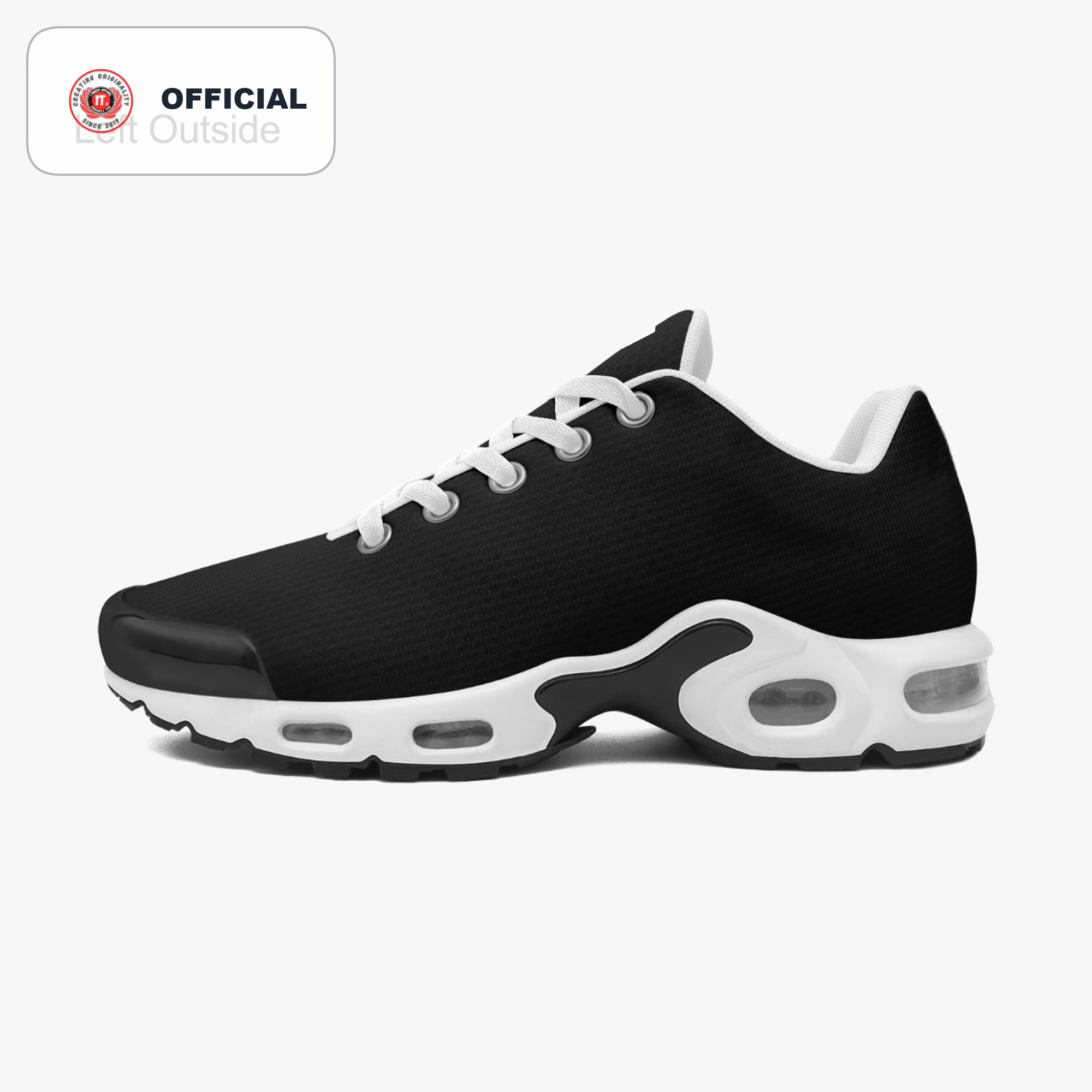 Kicxs Men's Bounce Mesh Knit Sneakers - Black 3
