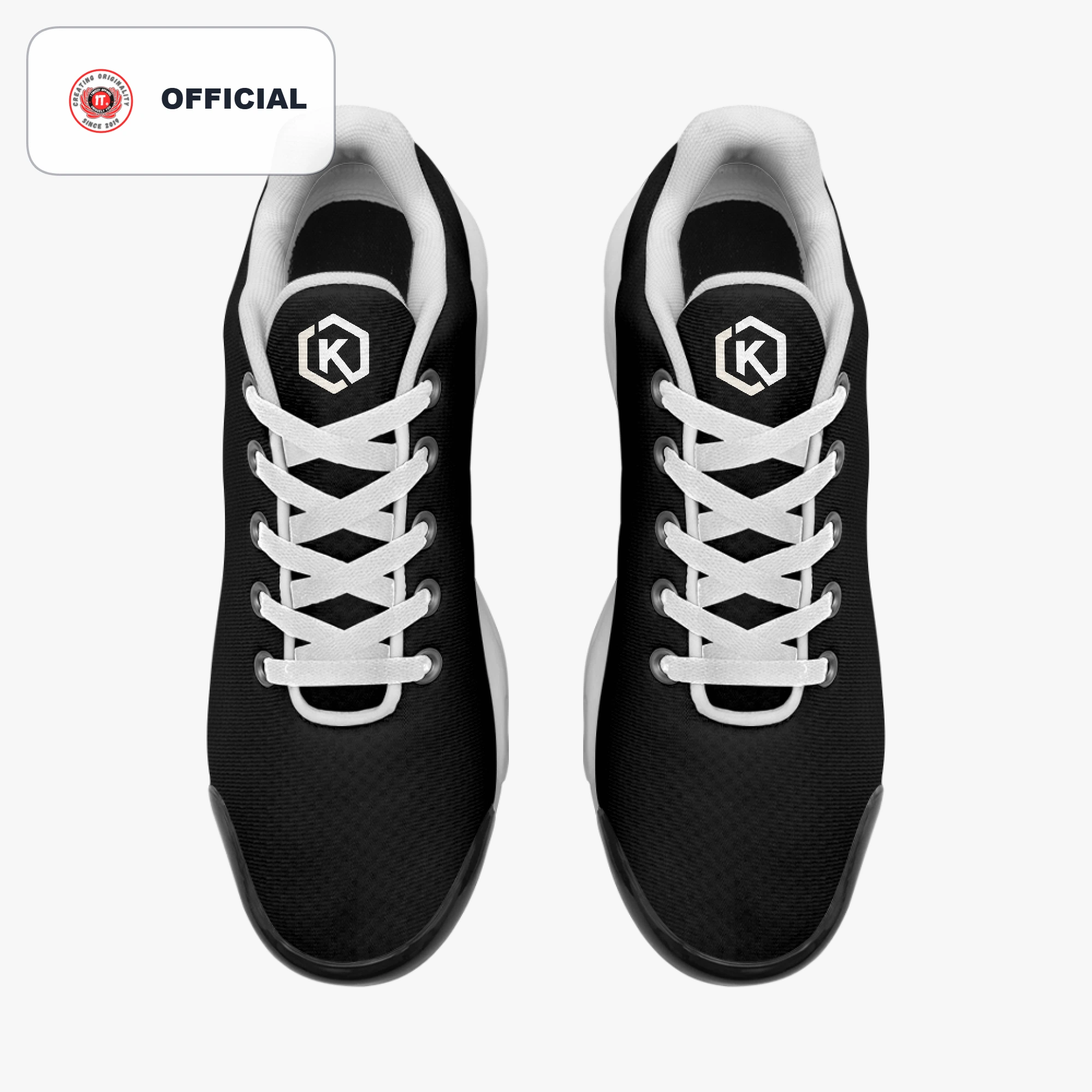 Kicxs Men's Bounce Mesh Knit Sneakers - Black 5