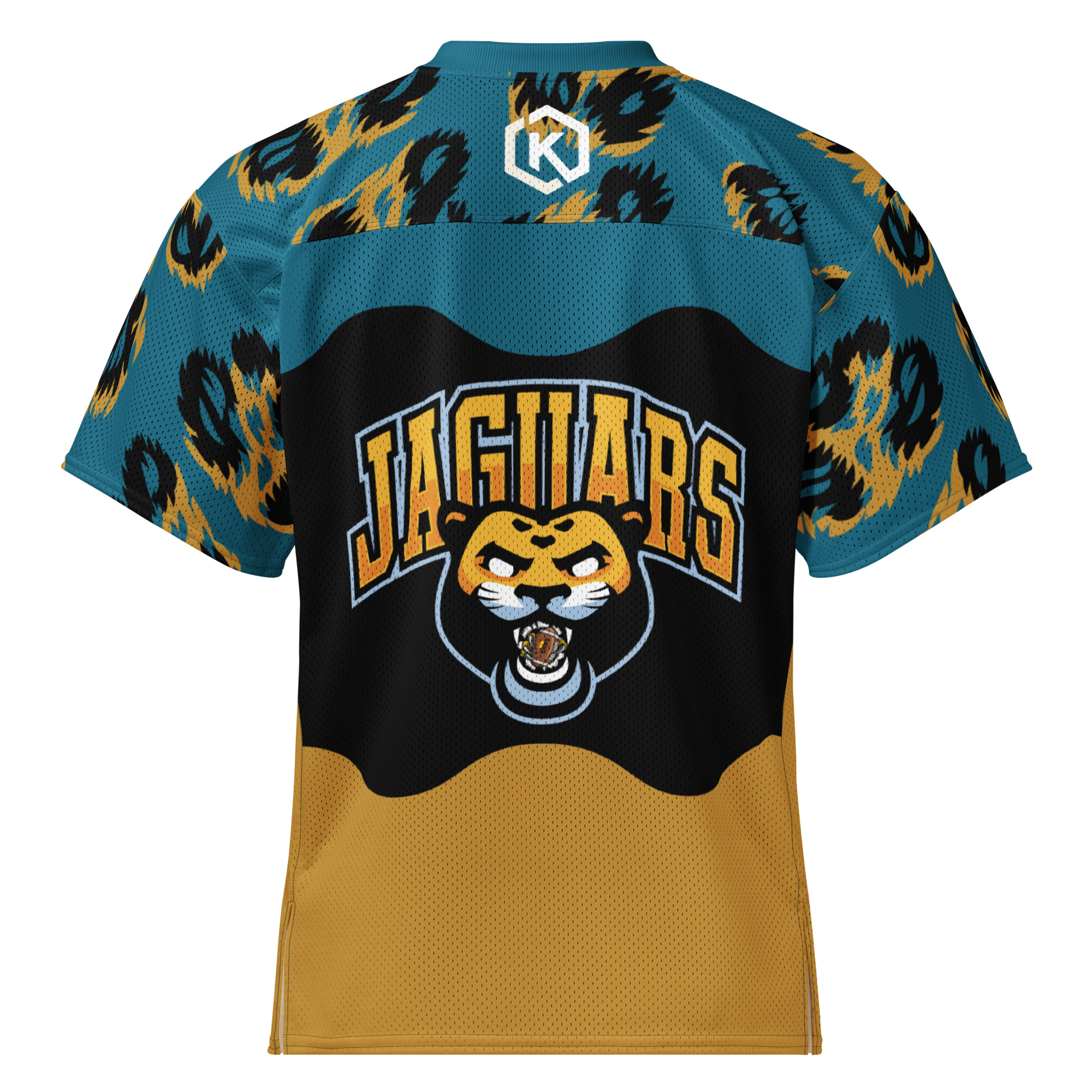 Kicxs Jags Football Jersey - Teal/Gold/Black 5