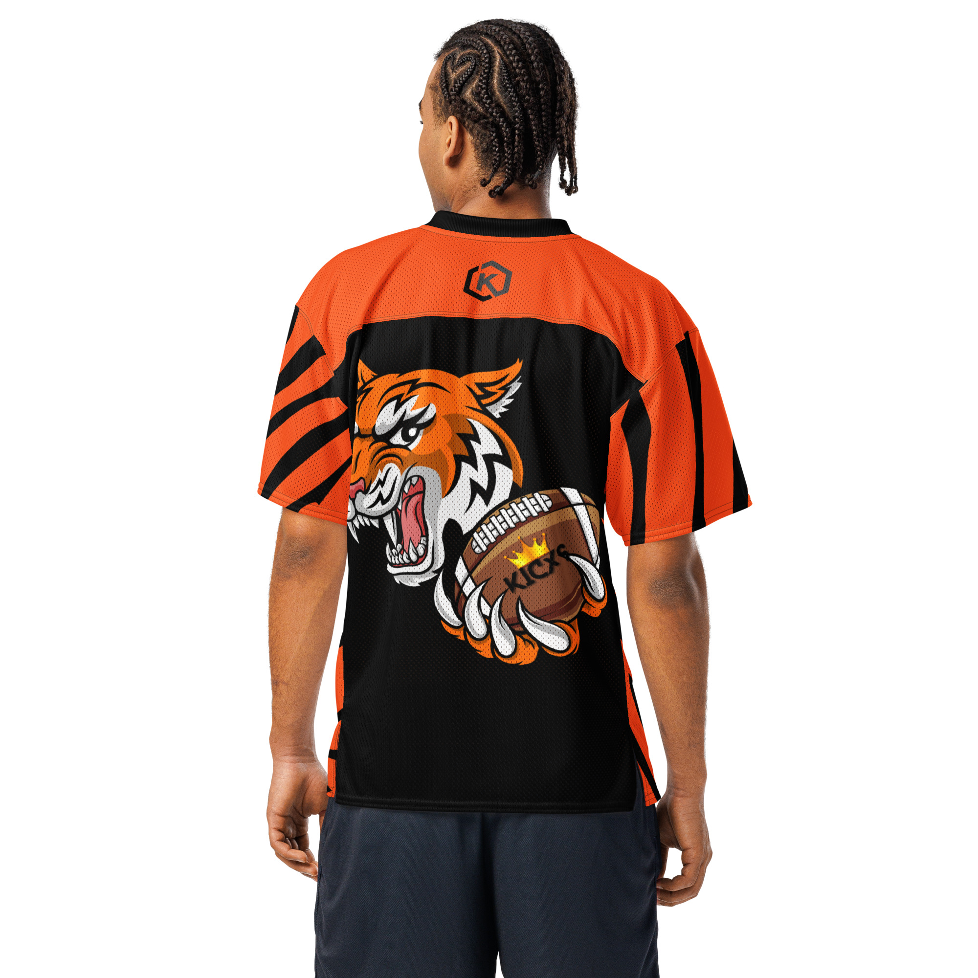 Kicxs Bengals Football Jersey - Orange/Black 3