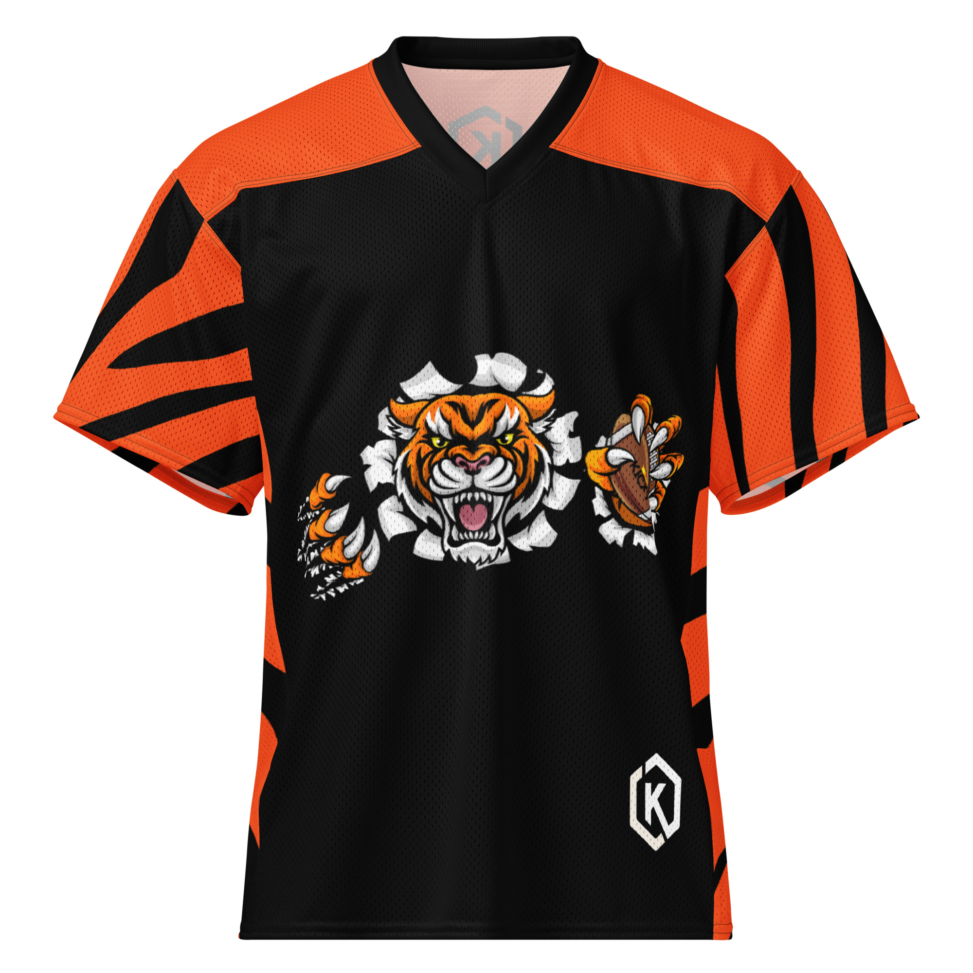 Kicxs Bengals Football Jersey - Orange/Black 4