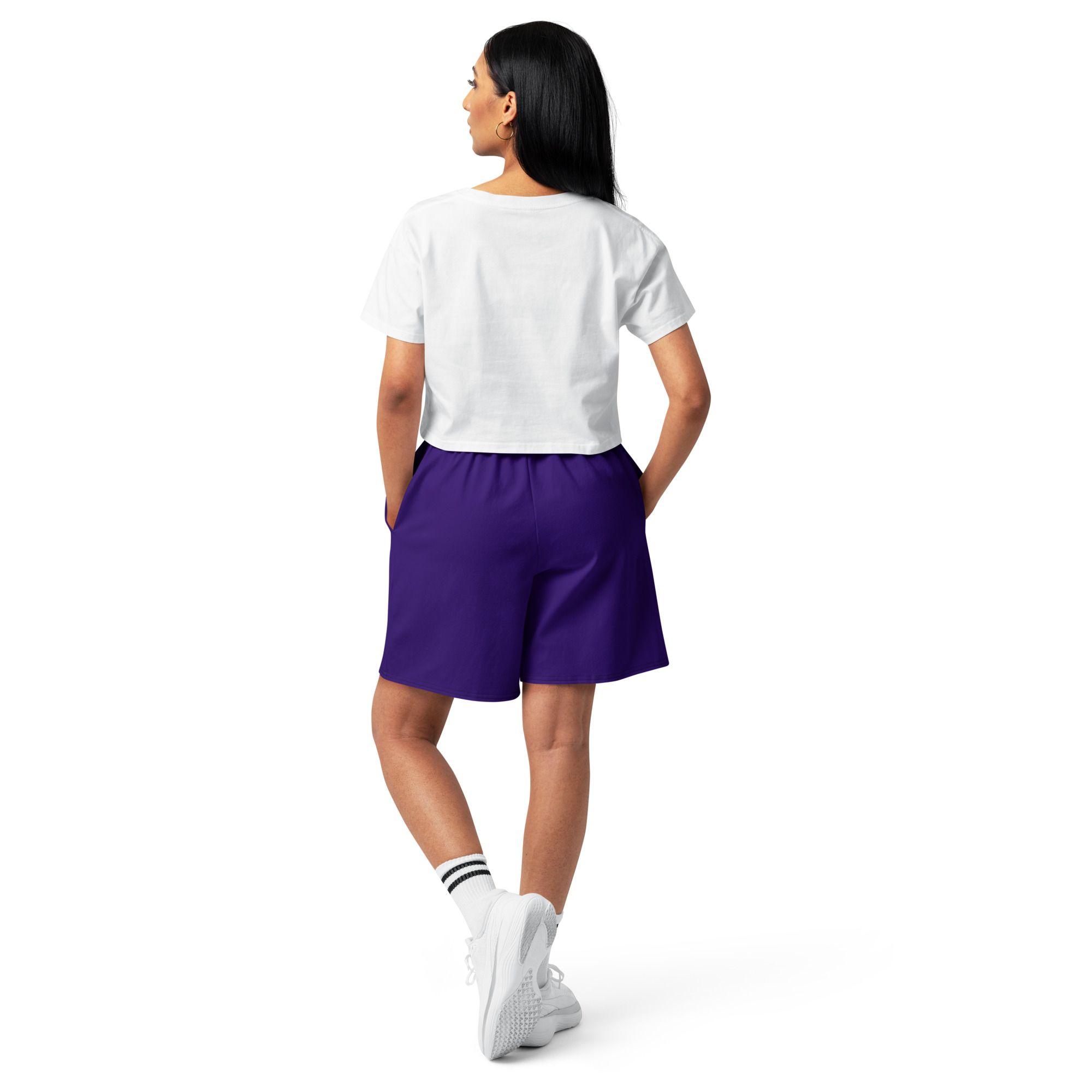 Kicxs Unisex Cotton Long Shorts - Purple 3