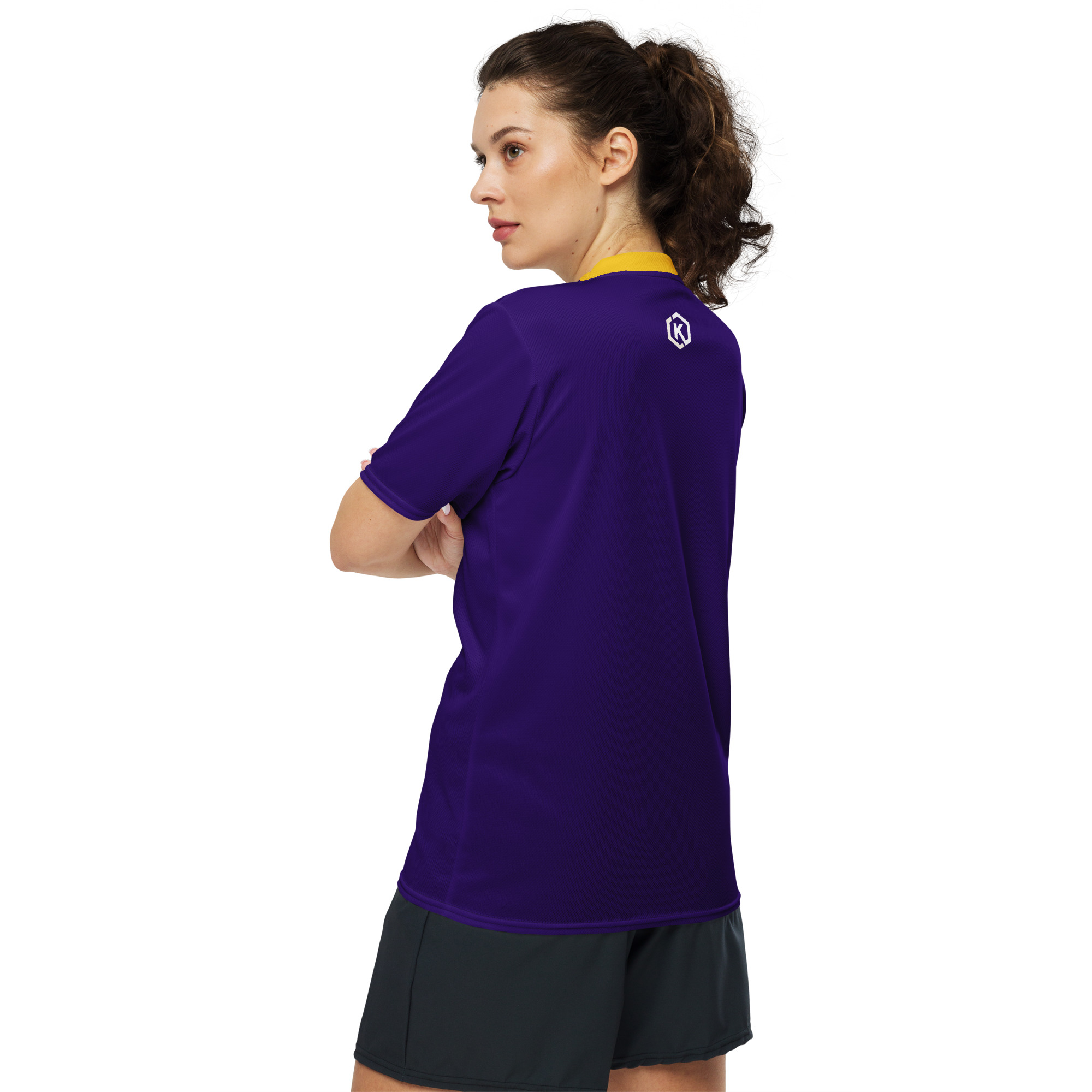 Kicxs Unisex Sports Jersey - Purple/Gold 3