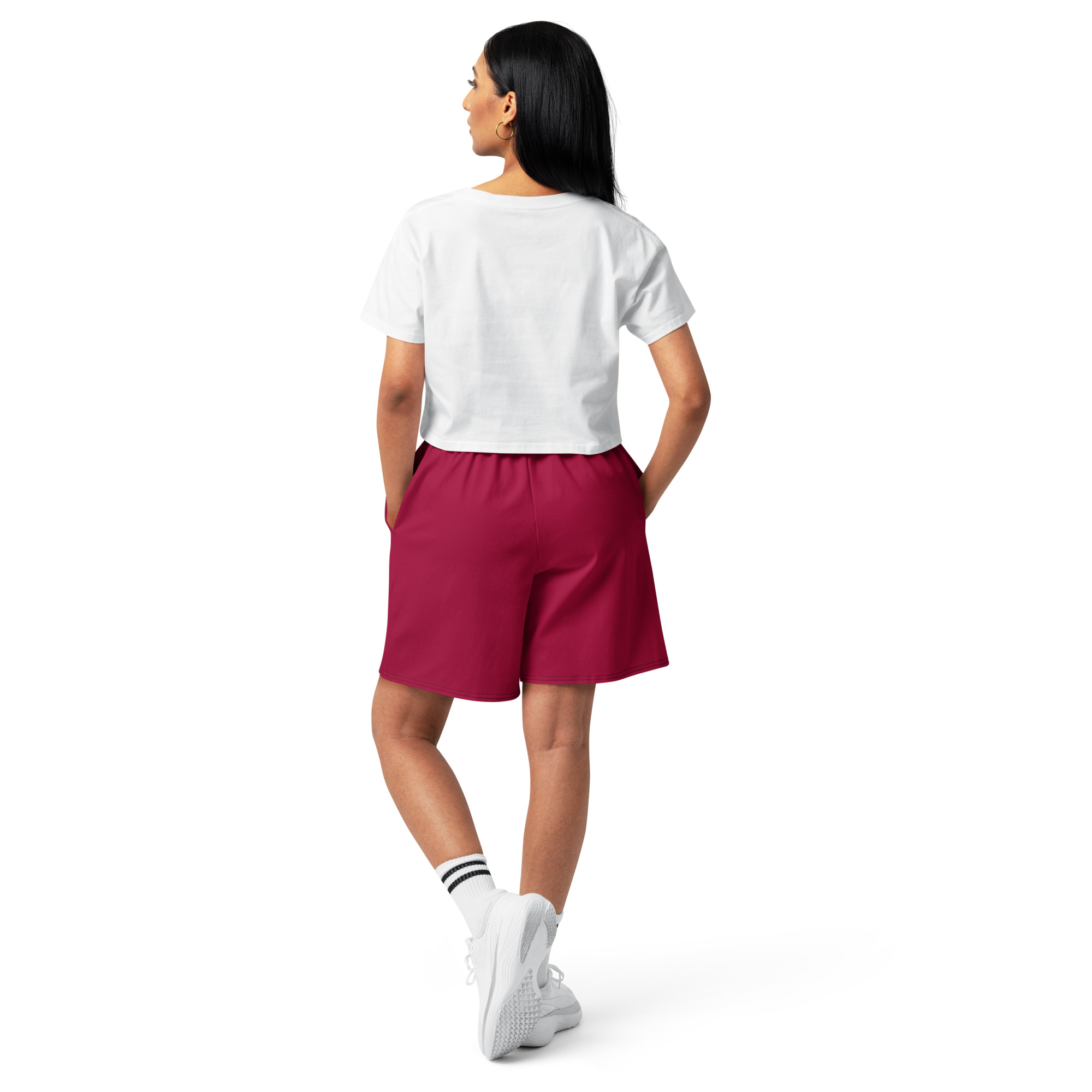 Kicxs Unisex Cotton Long Shorts - Burgundy 3