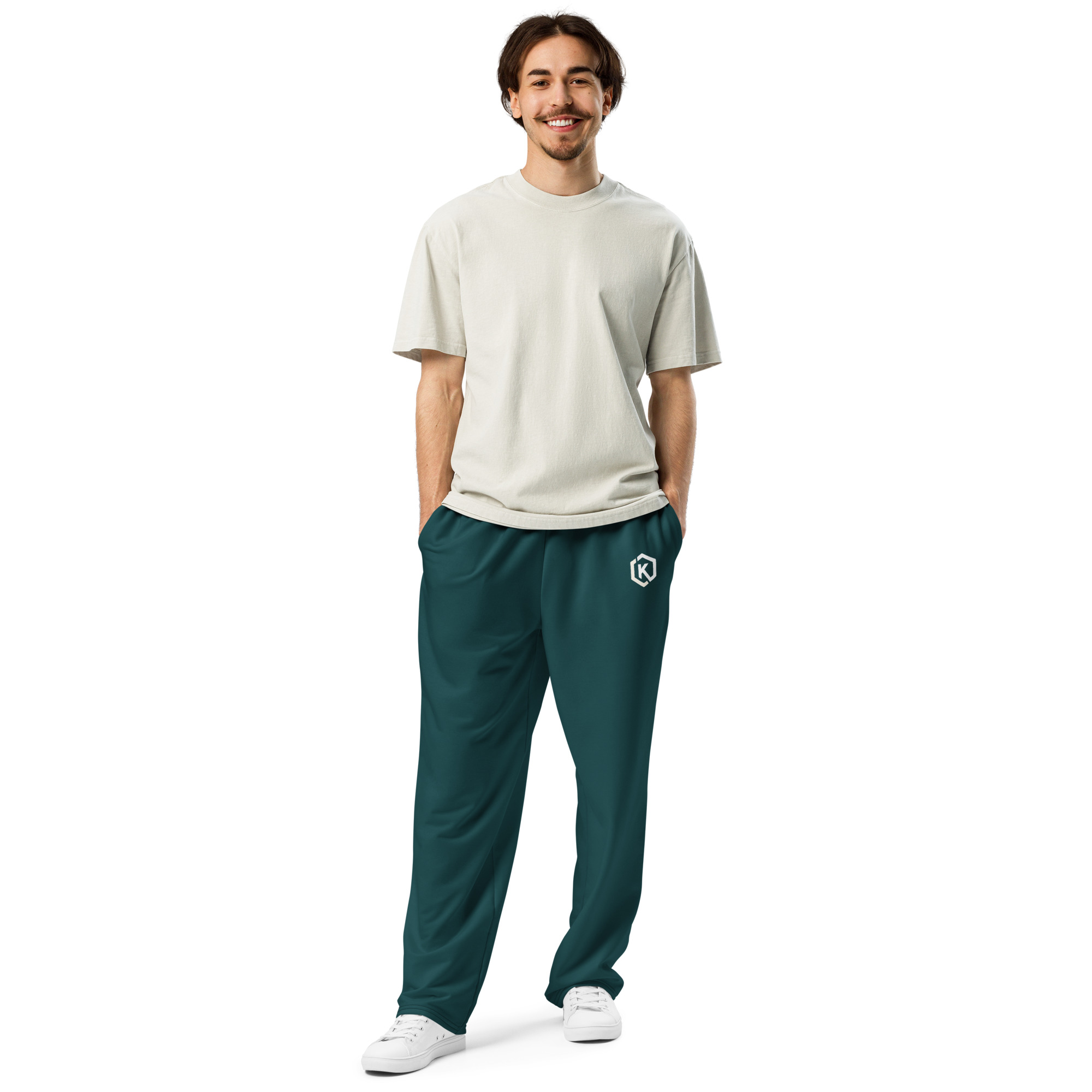 Kicxs Wide-Leg Joggers - Hunter Green 2
