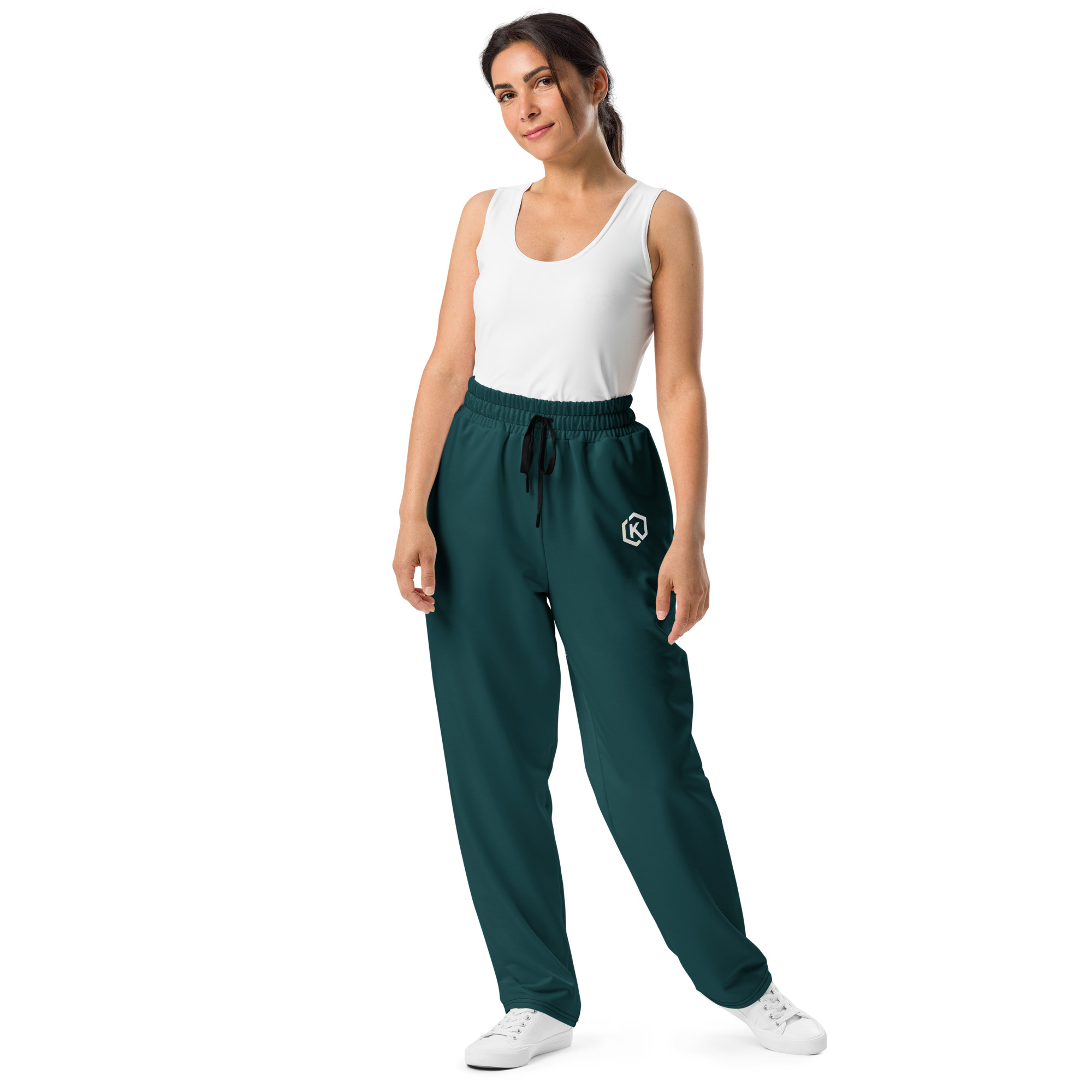 Kicxs Wide-Leg Joggers - Hunter Green 3