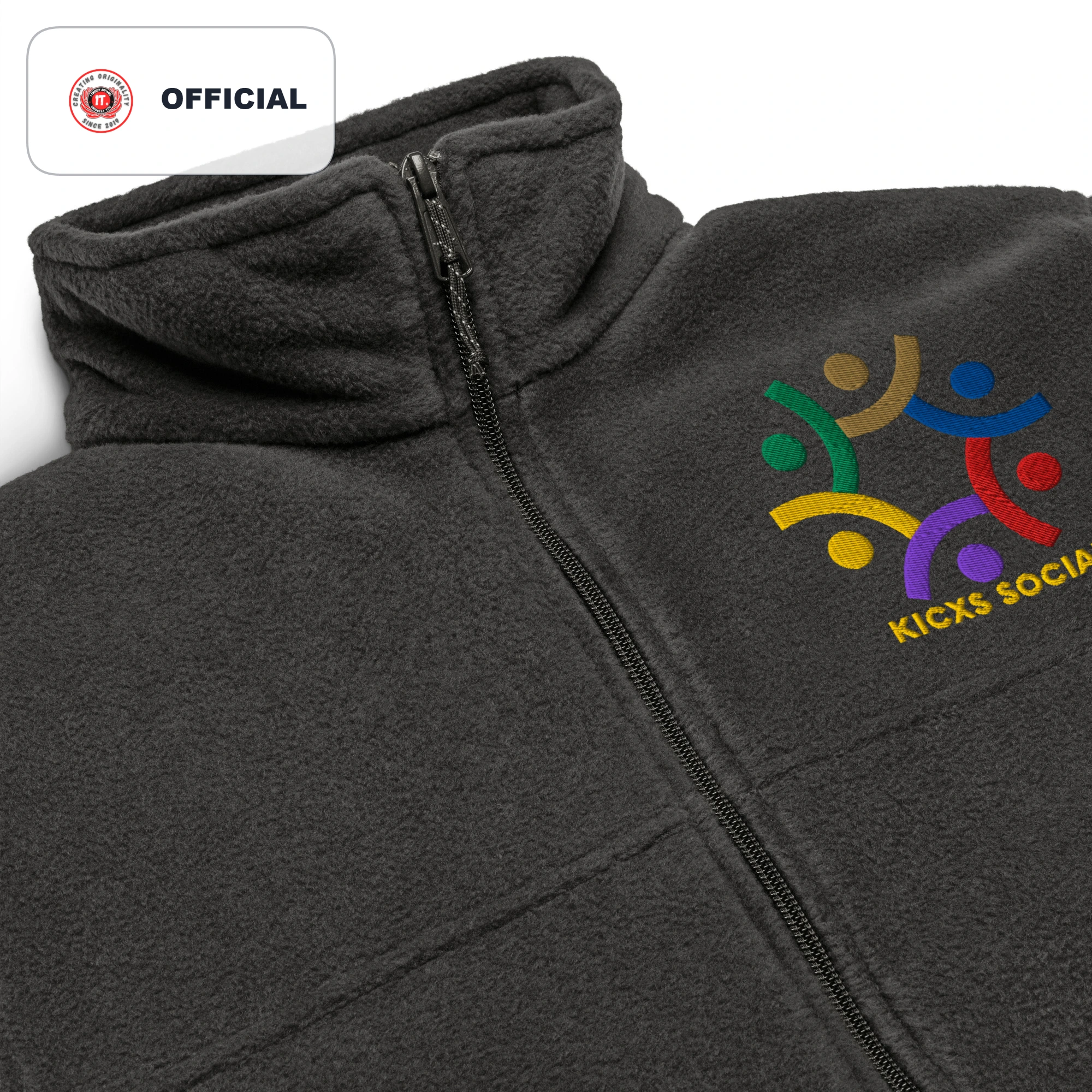 Kicxs Social Unisex Columbia Fleece Jacket 2