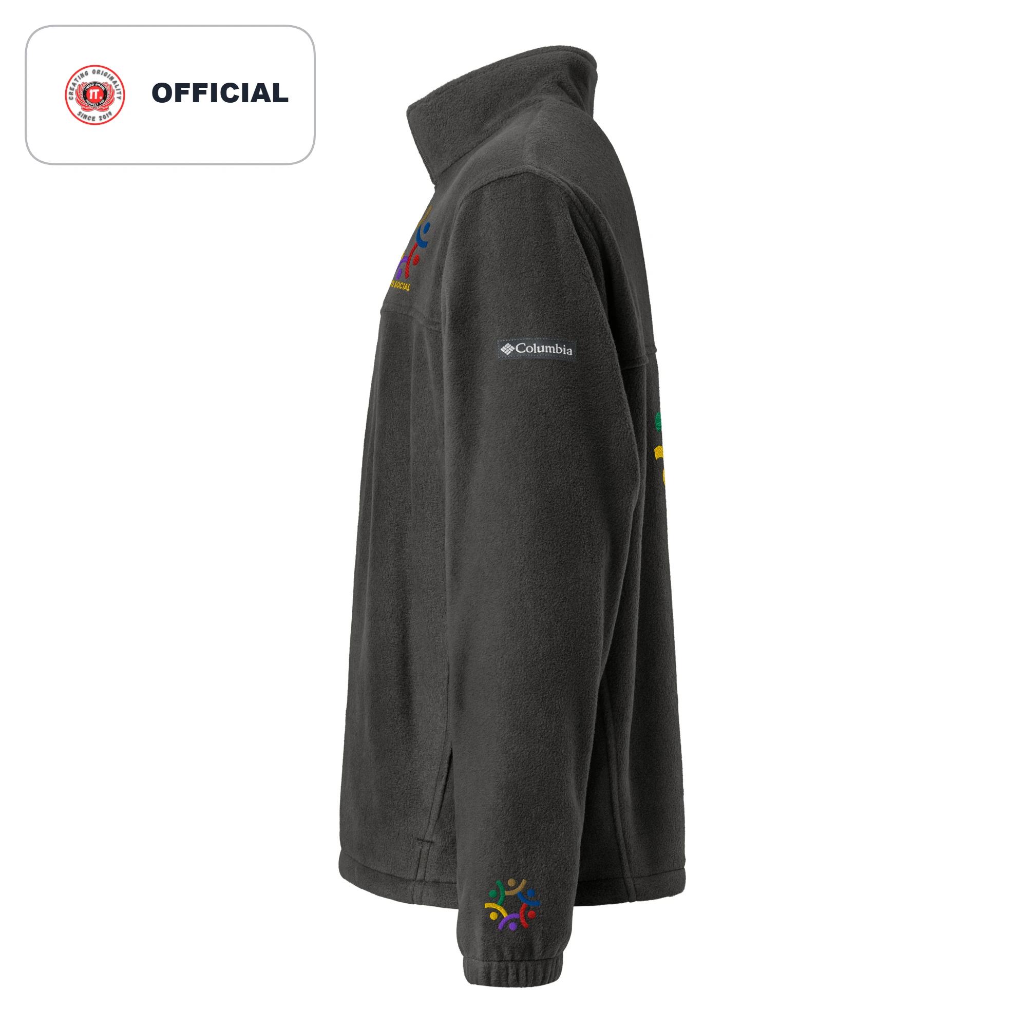Kicxs Social Unisex Columbia Fleece Jacket 4