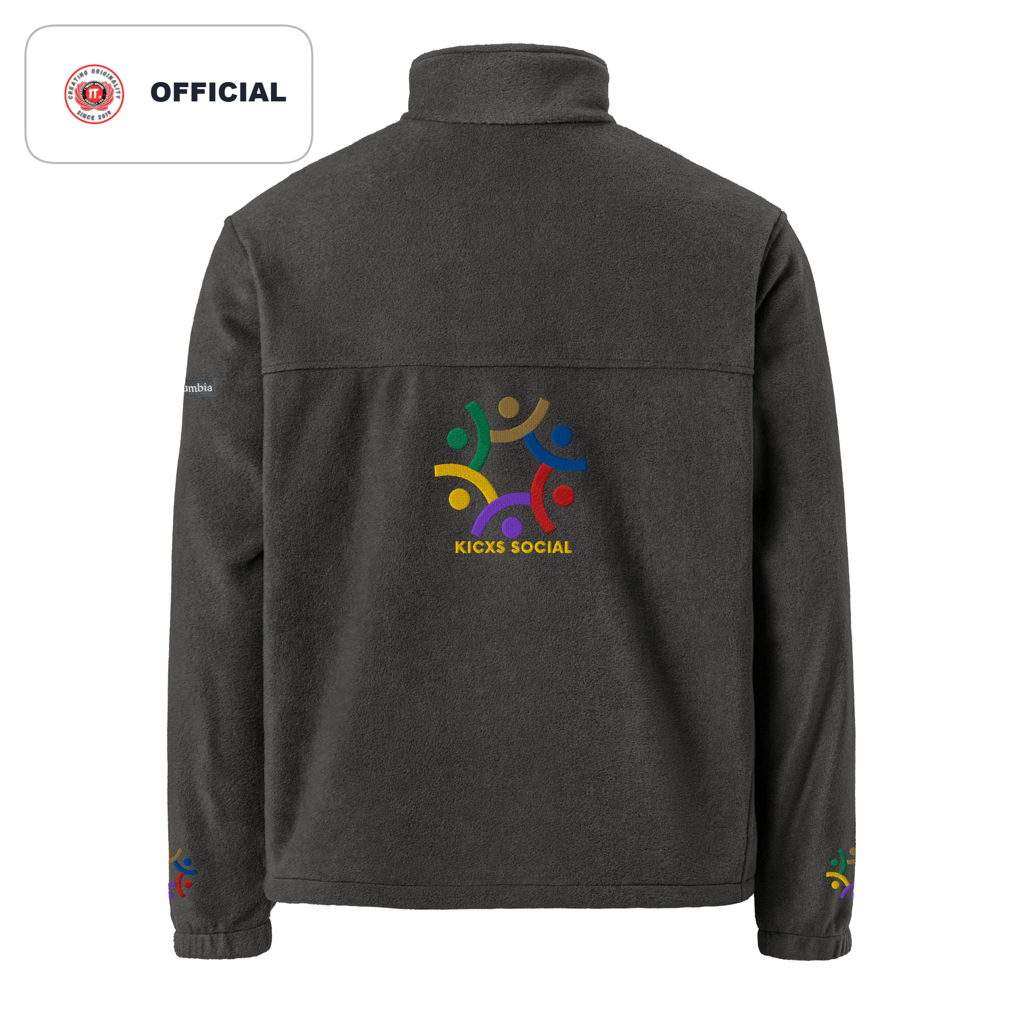 Kicxs Social Unisex Columbia Fleece Jacket 5