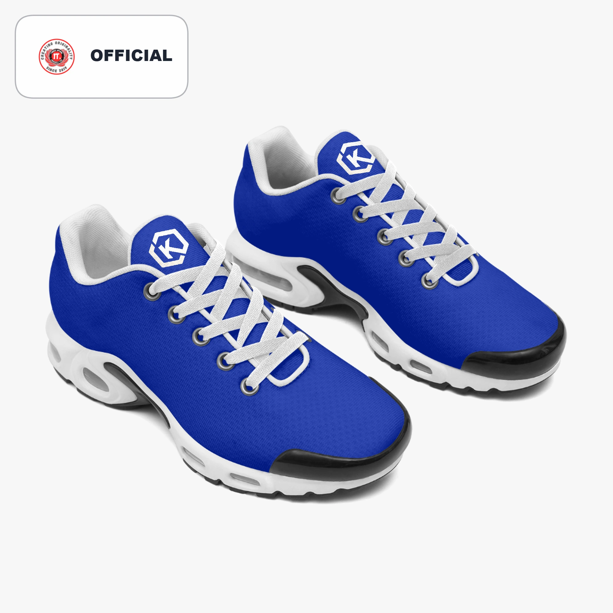 Kicxs Men's Bounce Mesh Knit Sneakers - Royal Blue 4
