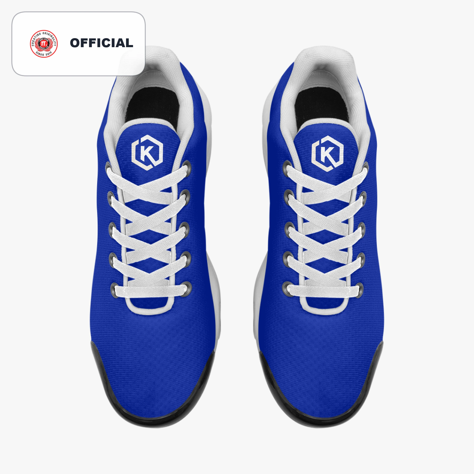 Kicxs Men's Bounce Mesh Knit Sneakers - Royal Blue 5