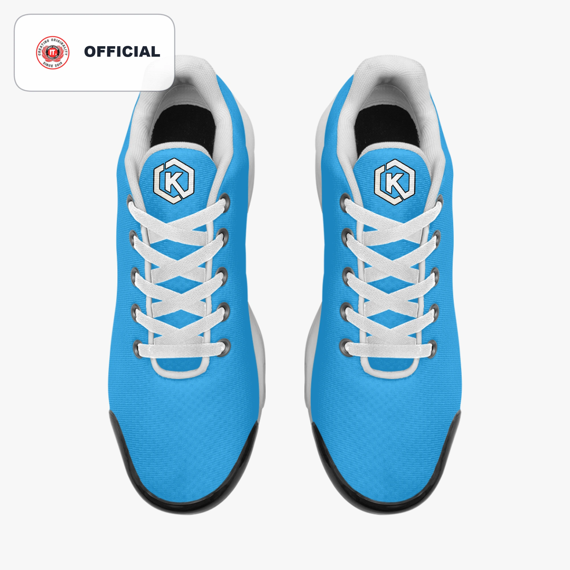 Kicxs Men's Bounce Mesh Knit Sneakers - Lt Blue 4