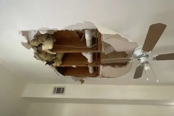 Seamless Ceiling Restoration and Structural Repair - Detail 2