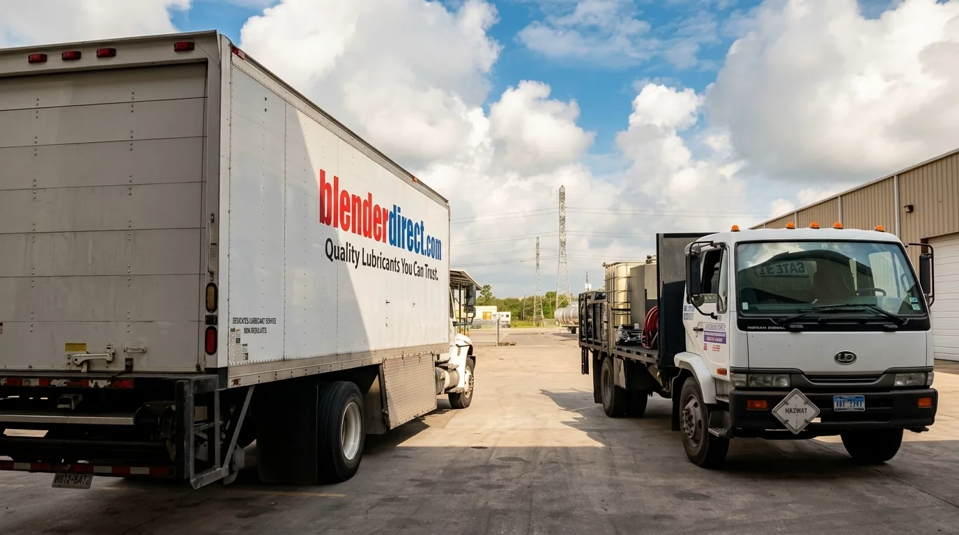 Houston Blenders bulk oil delivery truck