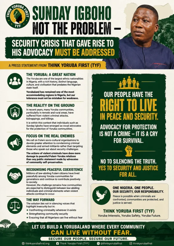 Sunday Igboho Not the Problem – Security Crisis That Gave Rise to His Advocacy Must Be Addressed