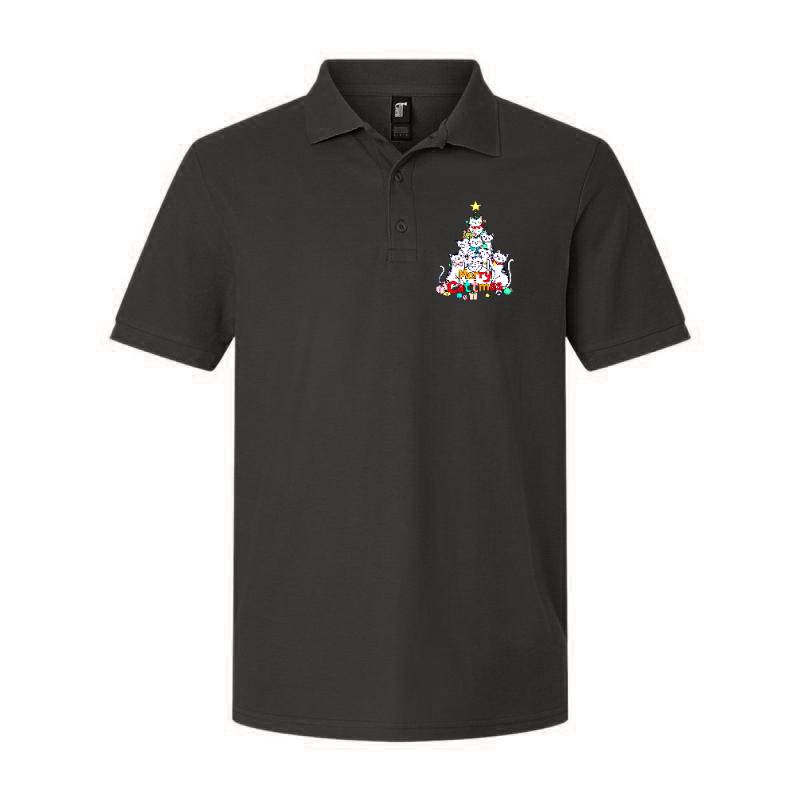 Merry Cattmas Polo T-Shirt