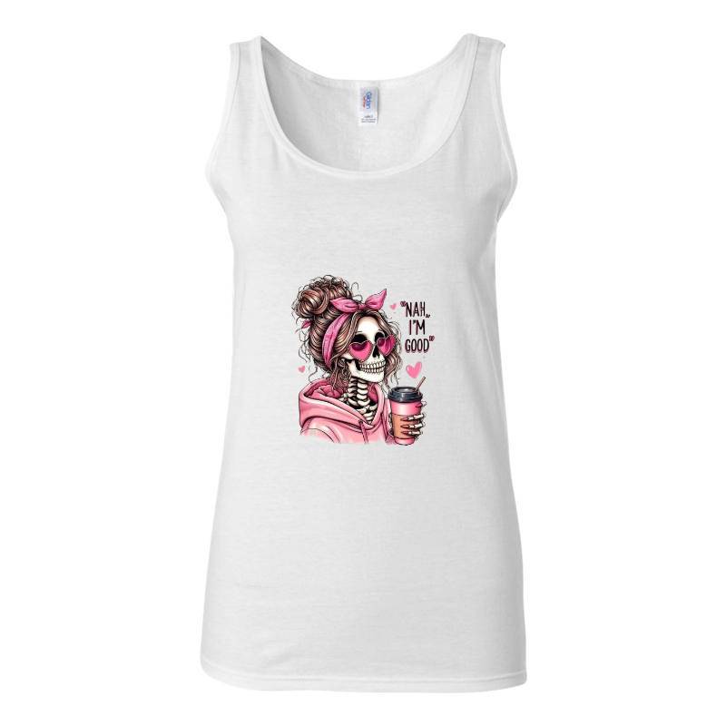I am good Skull Tank Top T-Shirt