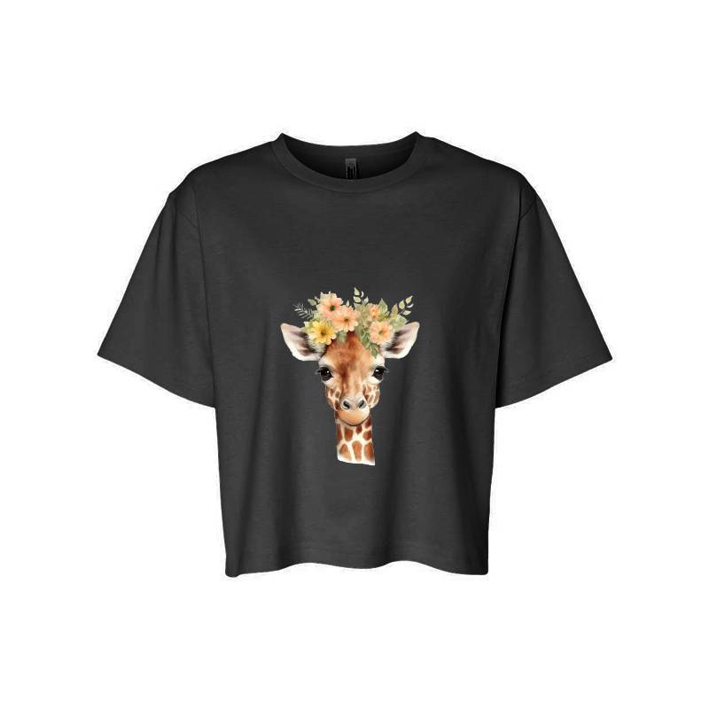 Giraffe with flower T-Shirt