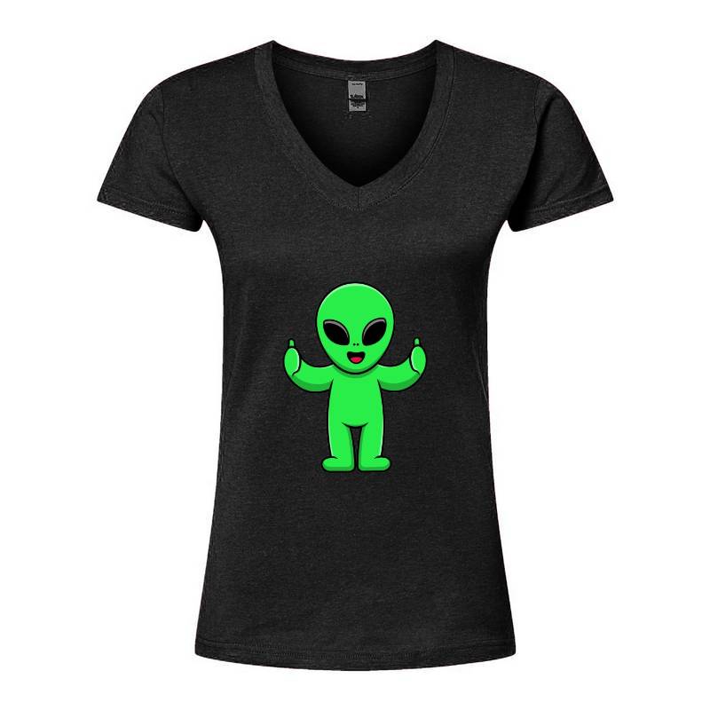 Alien V-Neck T-Shirt