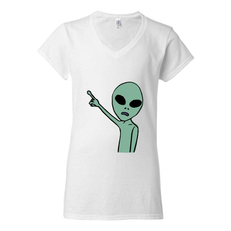 Alien V-Neck T-Shirt