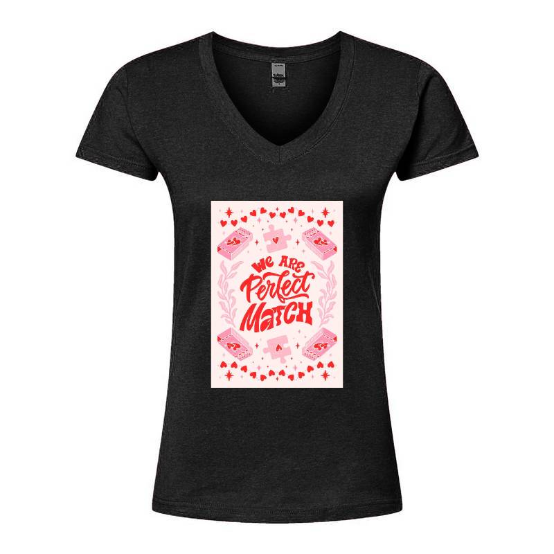 Valentine's Day V-Neck T-Shirt