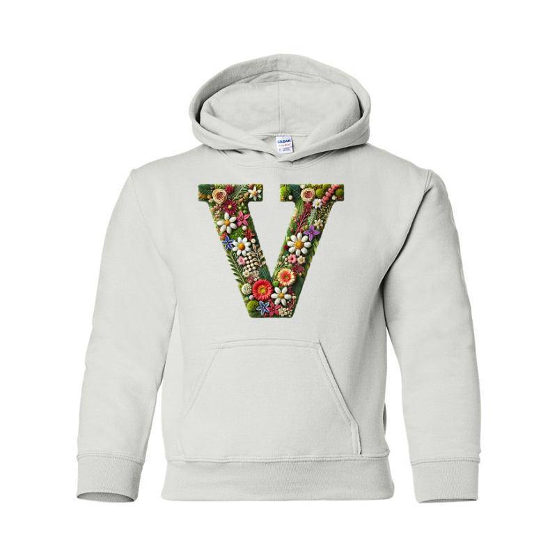 Letter V Hooded Sweatshirt