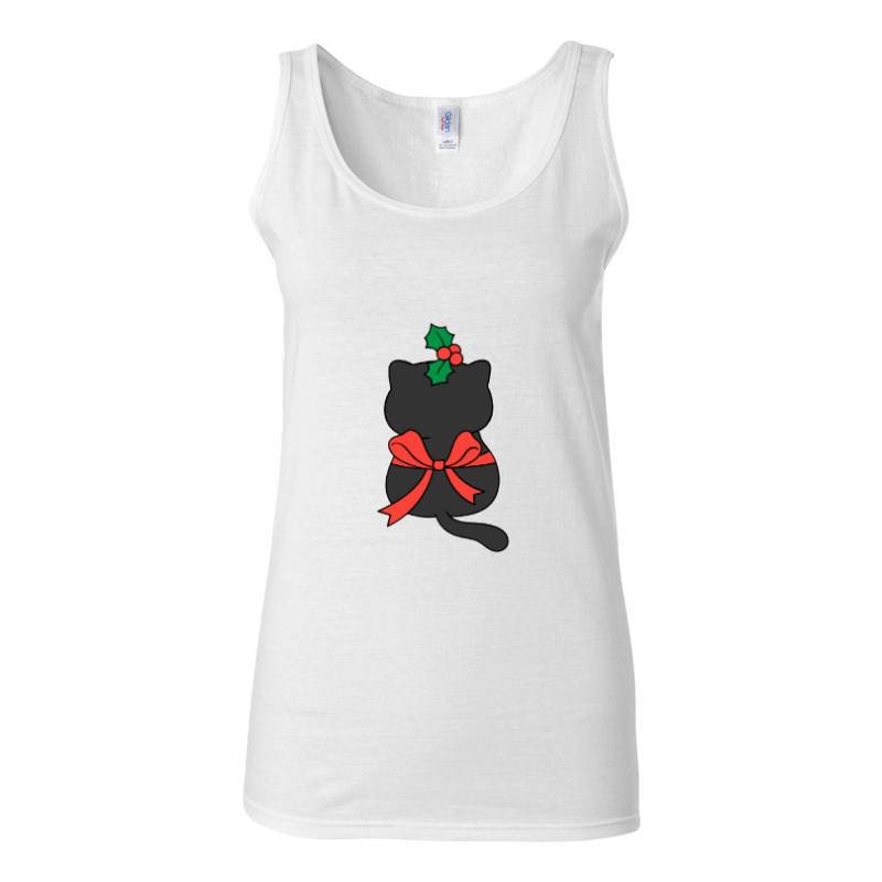 Cristmas cat Tank Top T-Shirt