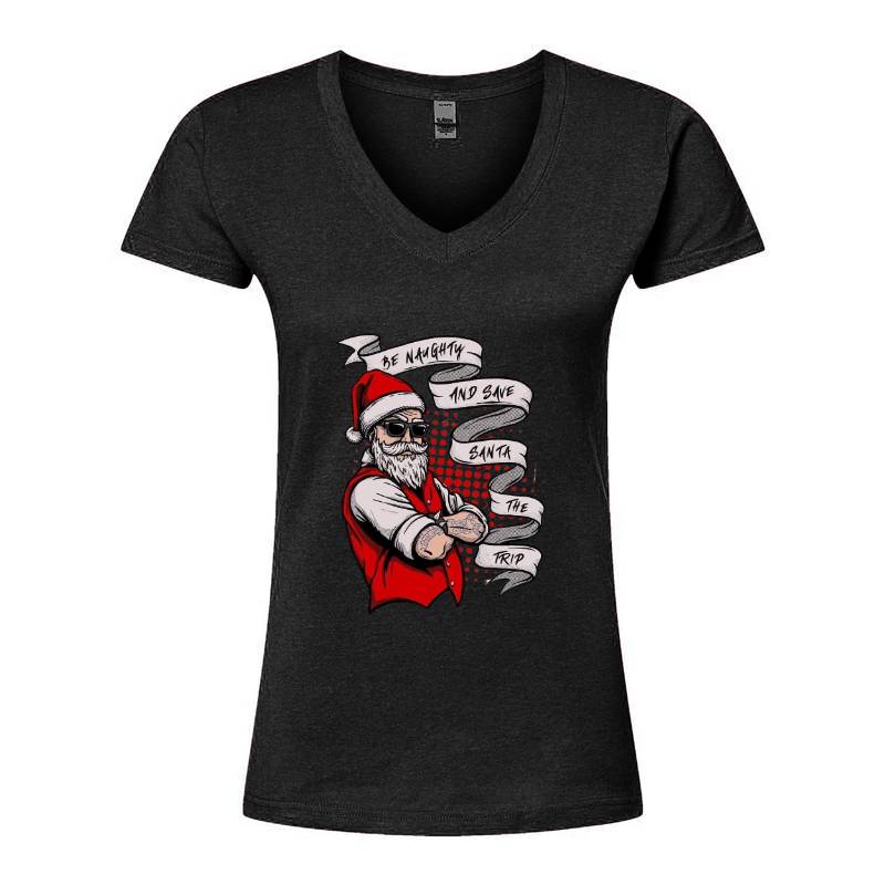 Cristmas Santa V-Neck T-Shirt