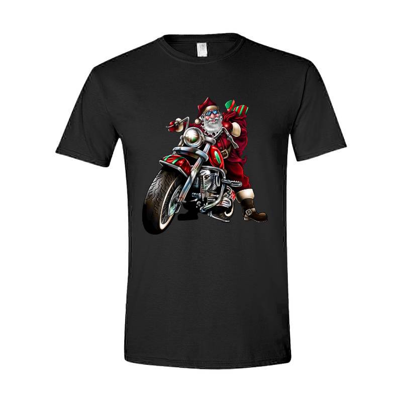 Motorcycle Santa Claus T-Shirt