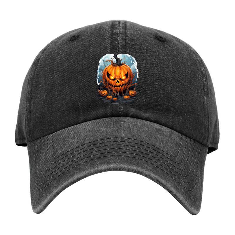 Scary Halloween Cartoon Baseball Cap
