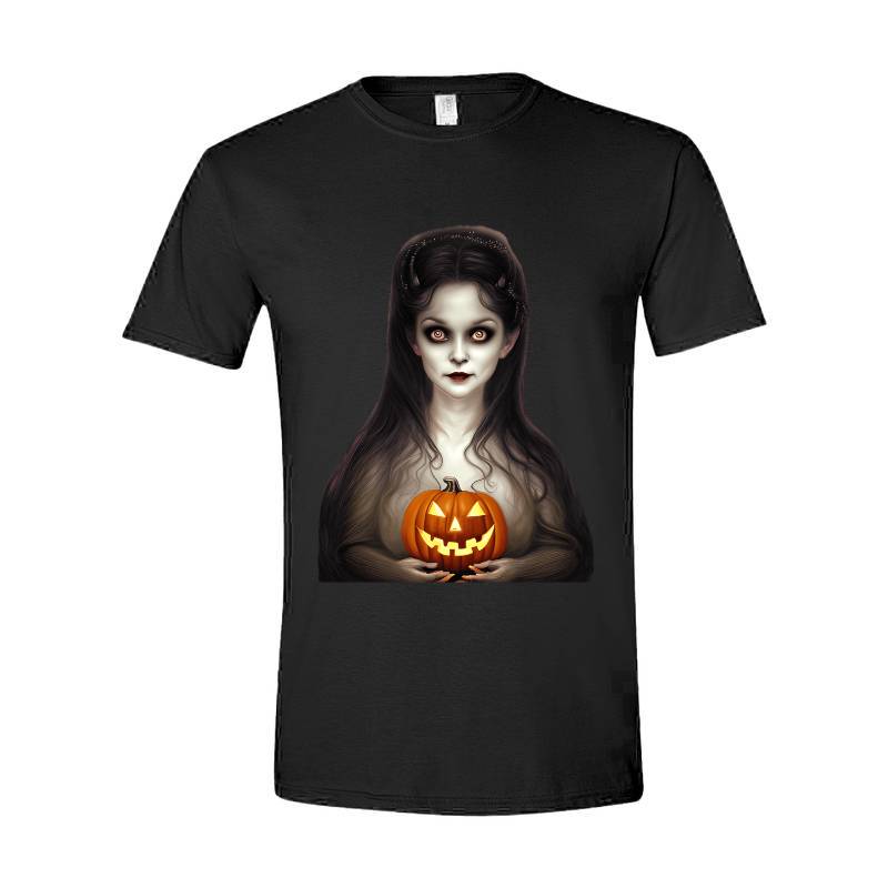 Halloween A Cute Vampire Head Face T-Shirt