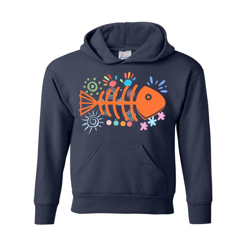 Fish Christmas Youth Hoodie