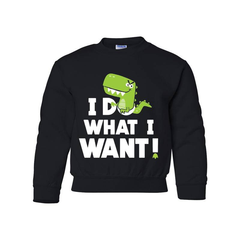 I Do What I Want Youth Crewneck Sweatshirt 