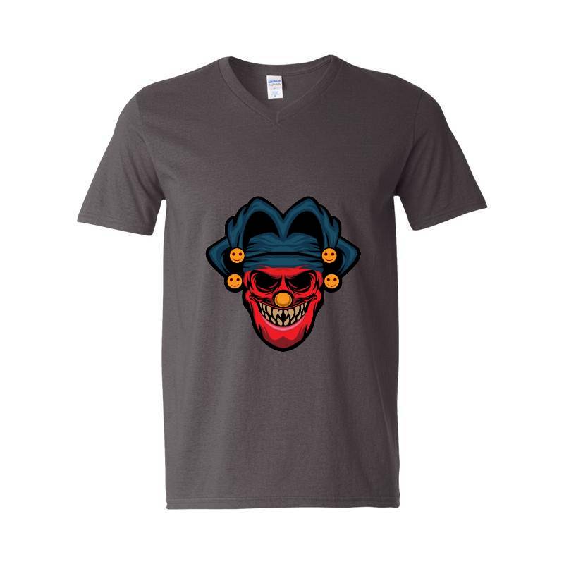 Evil Clown V-Neck T-Shirt