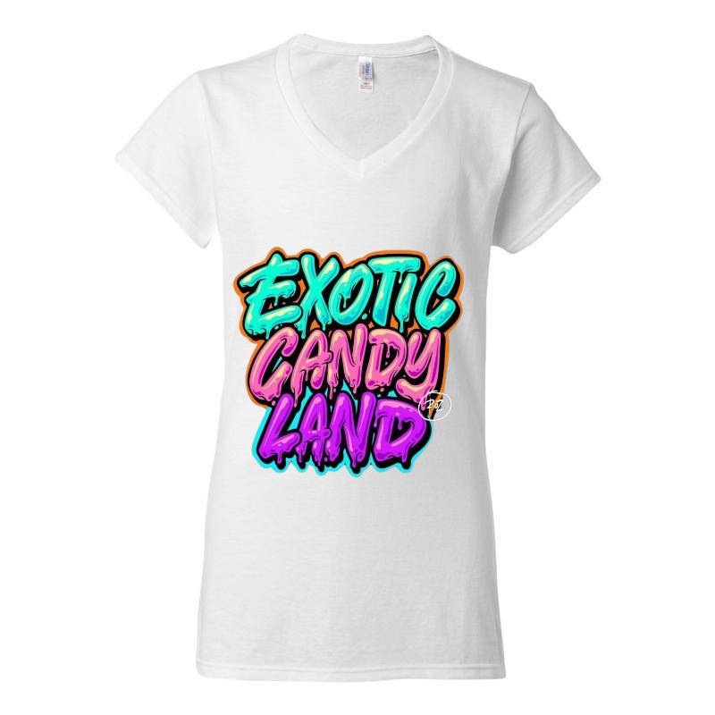 Exotic Candy Land V-Neck T-Shirt