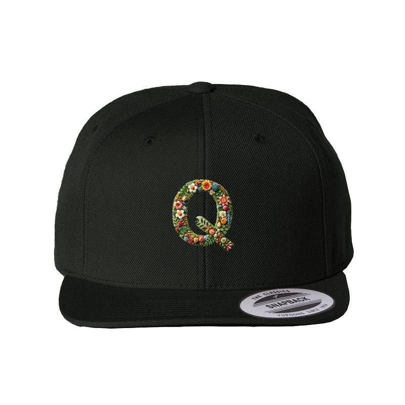 Letter Q Snapback Cap