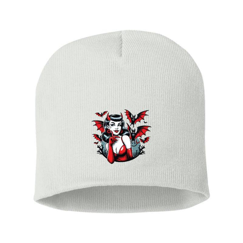 Devil Bats Ladies Fitted Beanie