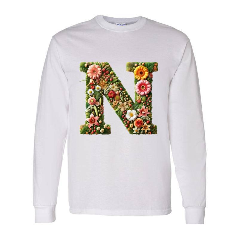 Letter N Long Sleeve Shirt