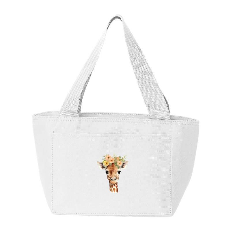 Giraffe with flower Cooler Bag