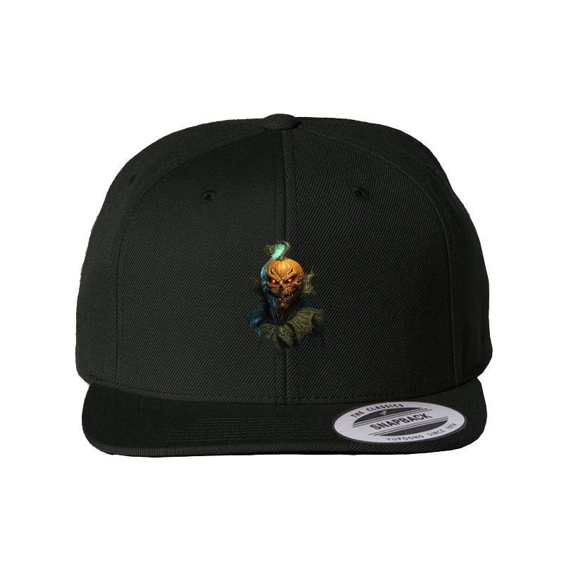 Halloween Pumpkin Head Snapback Cap