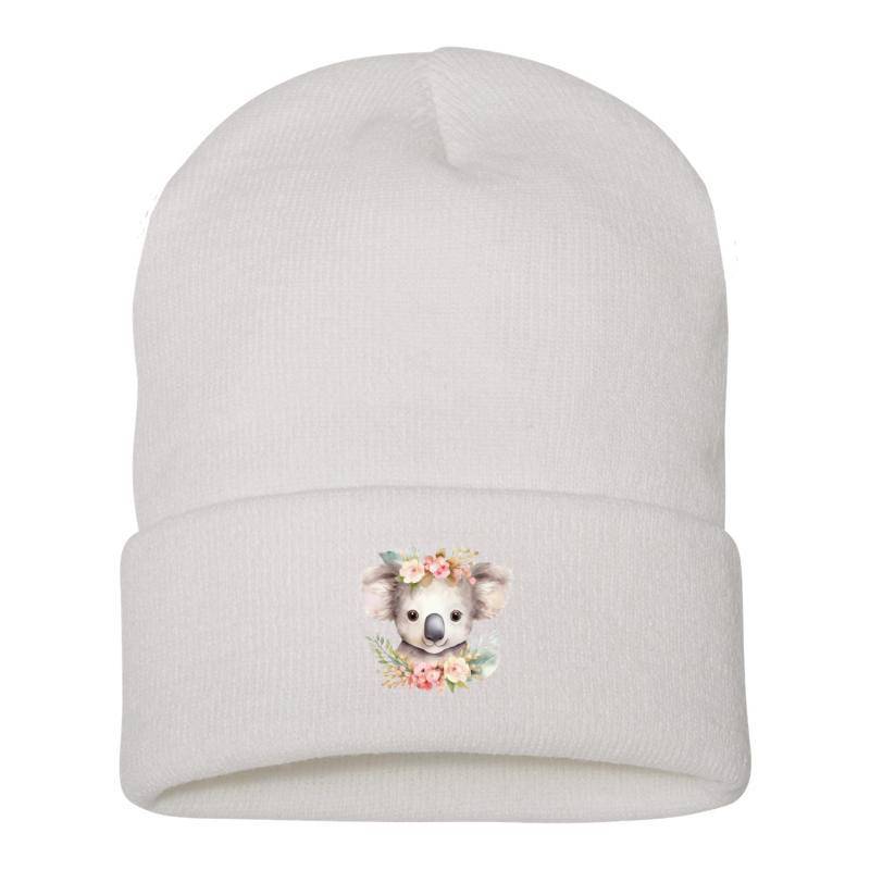 Koala with flower Beanie