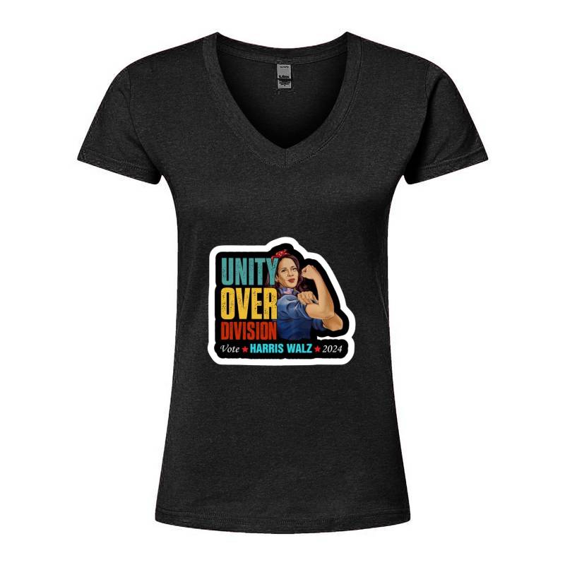 Harris Walz 2024 V-Neck T-Shirt