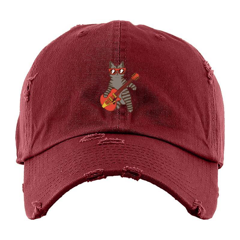 Cat Guitar Baseball Cap