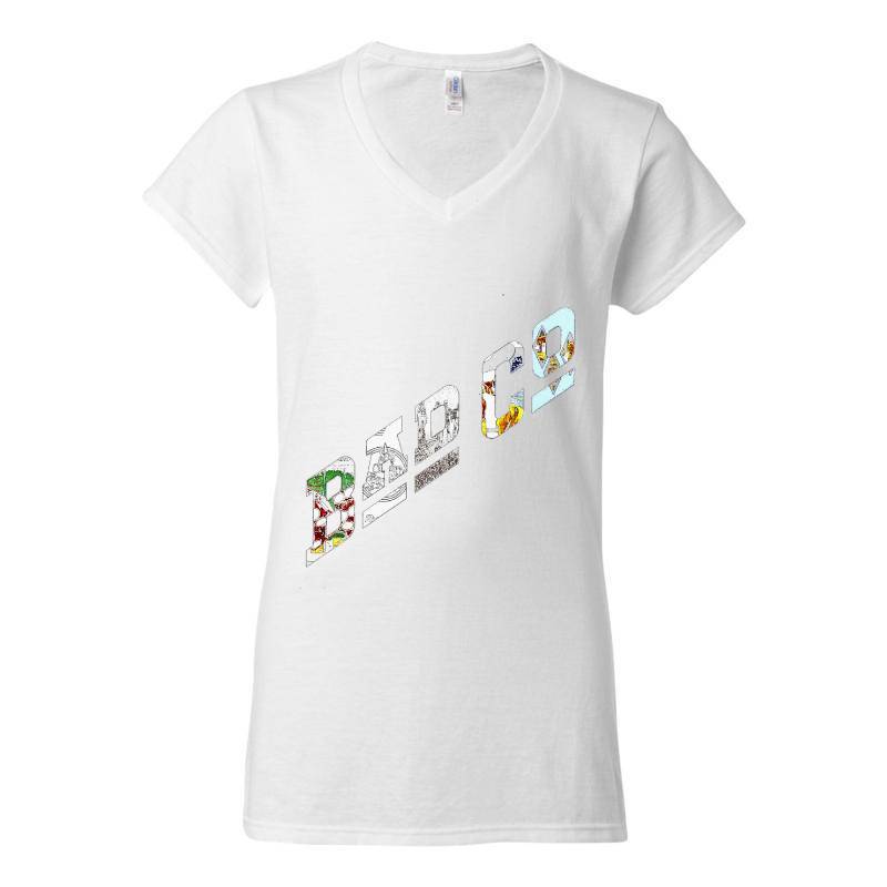 Bad Co Distressed V-Neck T-Shirt